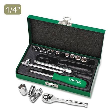 جعبه بکس 17 پارچه 1/4 هواگیری 6 پر تاپ تول GCAD1701