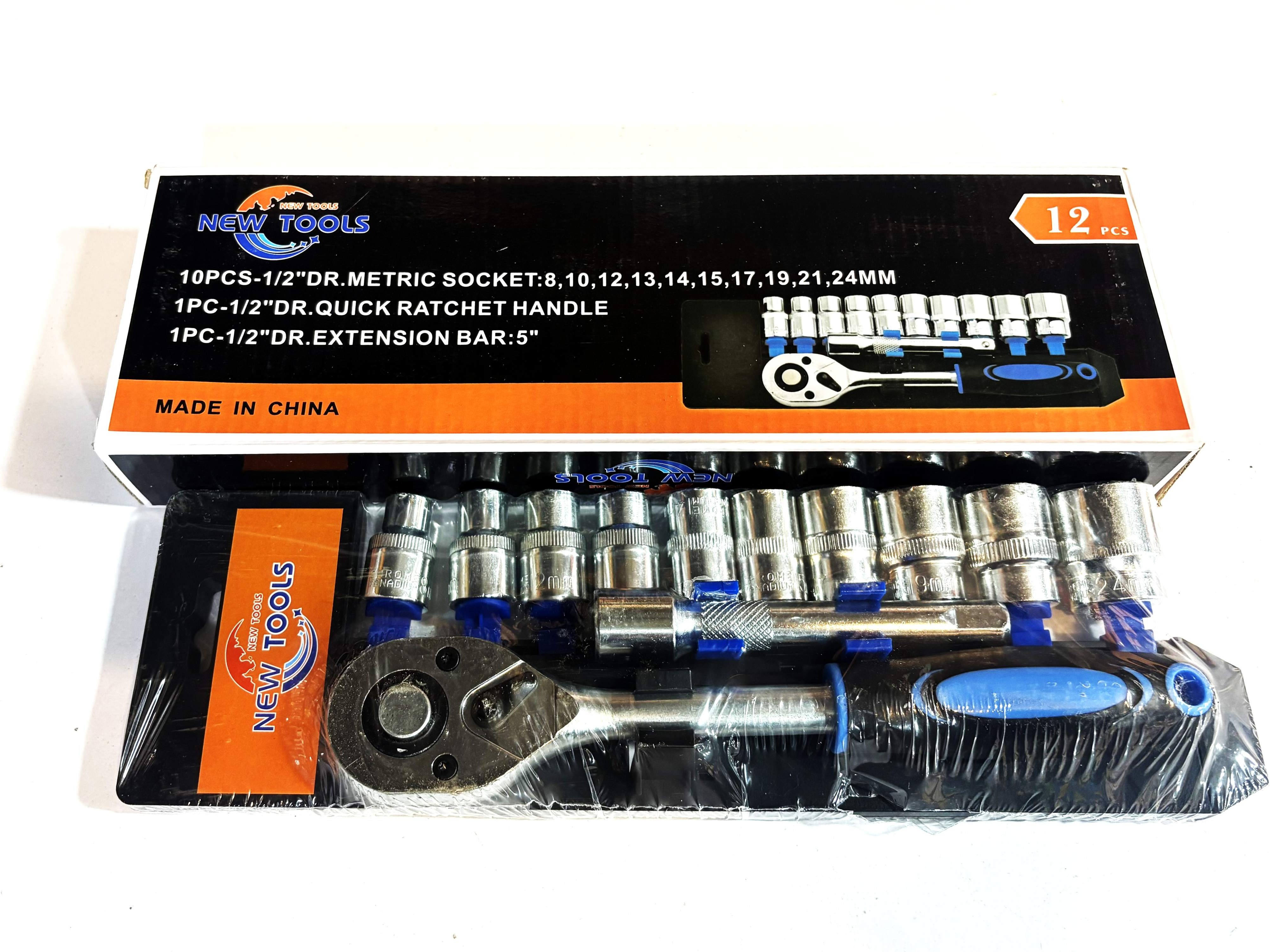آچار بکس 12 پارچه نیو تولز New Tools
