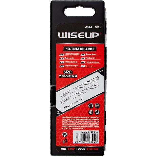 ست مته ۶ عددی برند وایزآپ Wiseup کد 102401