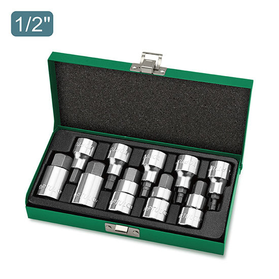 ست بکس بیت آلن ۱۰ پارچه ۱/۲ اینچ تاپ تول TOPTUL - GAAD1007