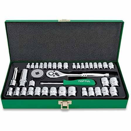 ست بکس ۴۰ پارچه ۱/۴ و ۳/۸ اینچ تاپ تول TOPTUL - GCAD4002