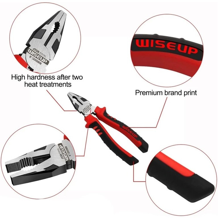 انبر دست برند وایزآپ Wiseup سایز ۸ اینچ 010103